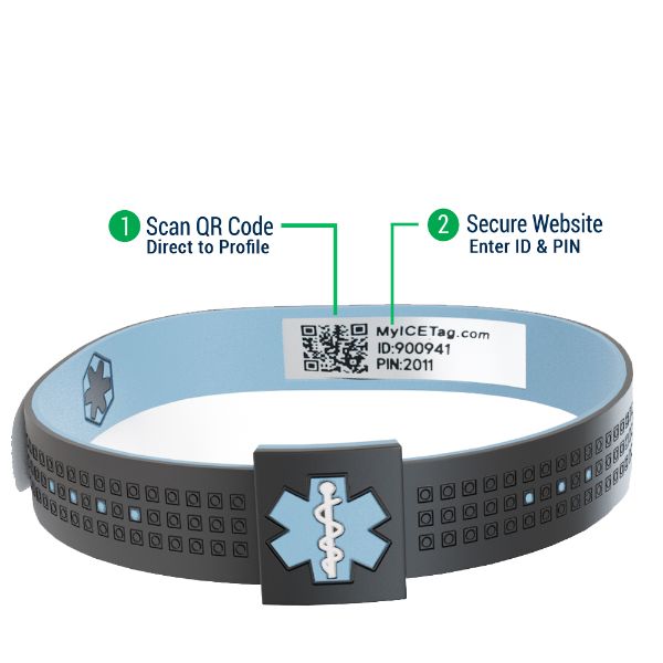 Buy QR Code Wristbands Small White Online at desertcartINDIA